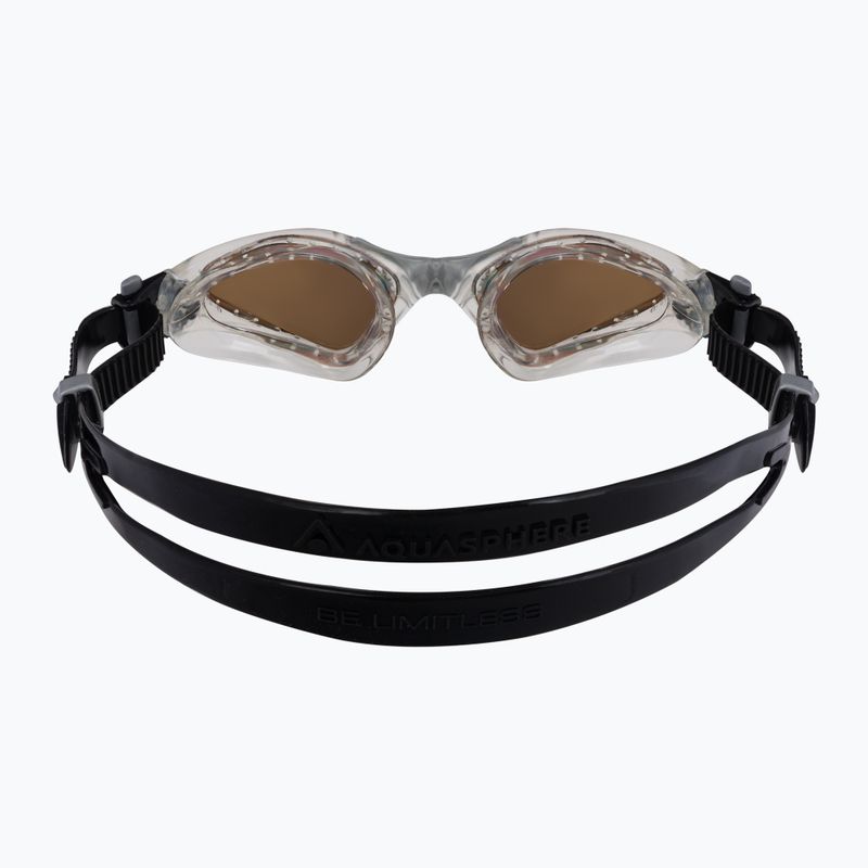 Occhiali da nuoto polarizzati Aquasphere Kayenne 2022 trasparente/argento/marrone 5