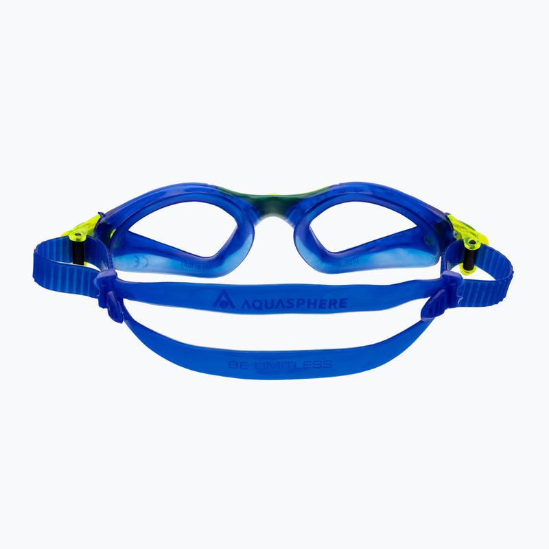 Occhialini da nuoto per bambini Aquasphere Kayenne 2022 blu/giallo/chiaro 5