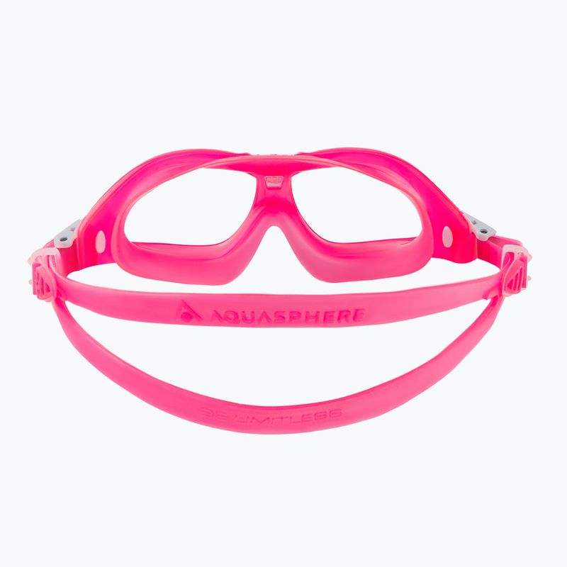 Maschera da nuoto per bambini Aquasphere Seal Kid 2 2022 rosa/rosa/chiaro 5