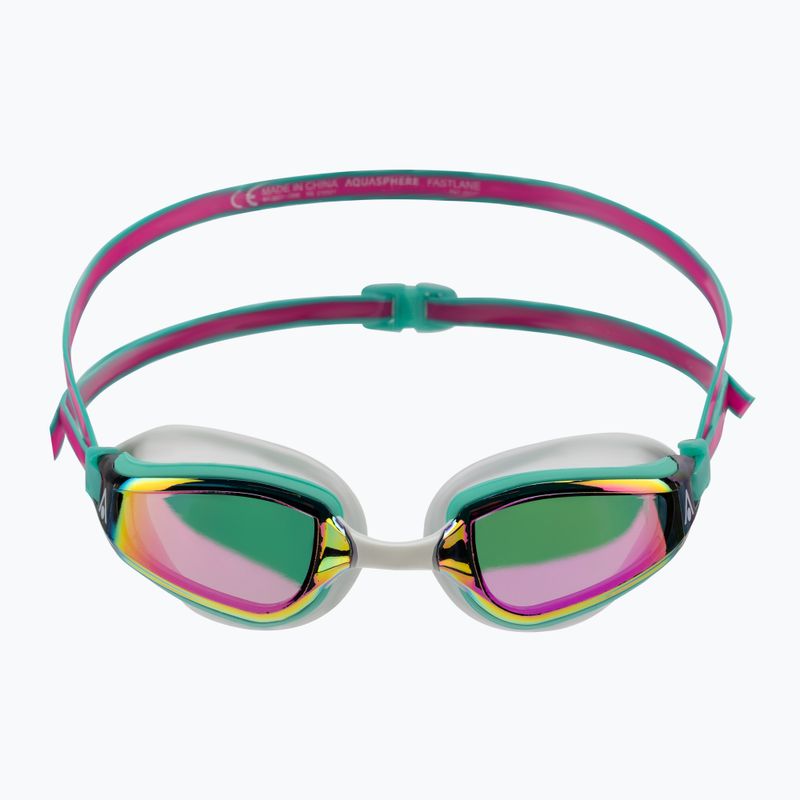 Occhiali da nuoto Aquasphere Fastlane 2022 rosa/turchese/rosa specchio 2