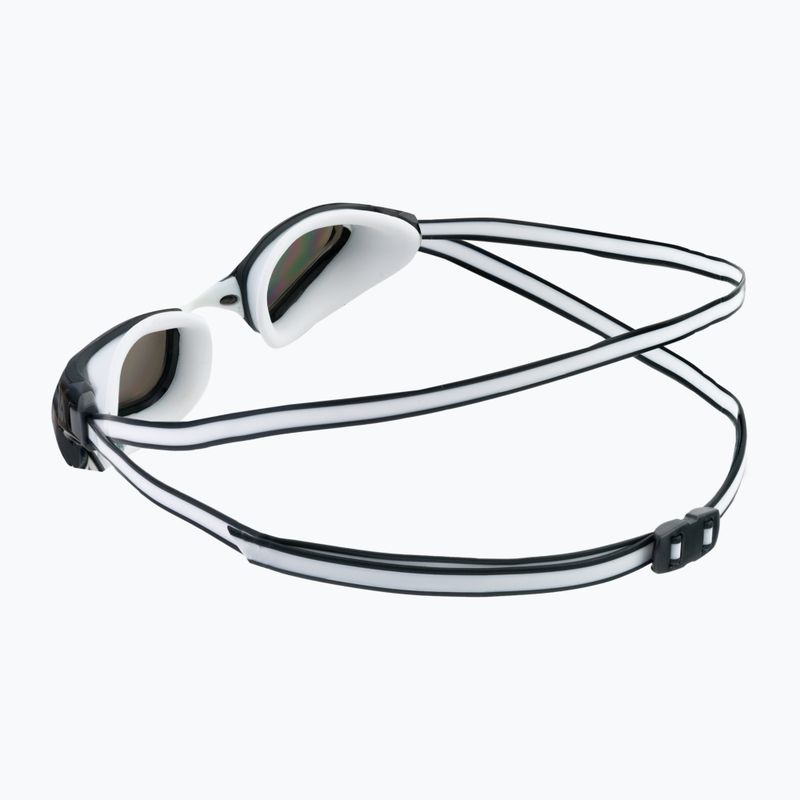 Occhialini da nuoto Aquasphere Fastlane 2022 bianco/grigio/argento speculare 4