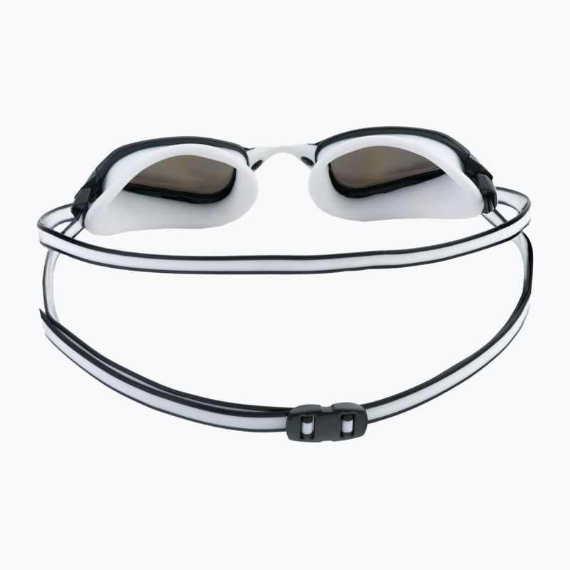 Occhialini da nuoto Aquasphere Fastlane 2022 bianco/grigio/argento speculare 5