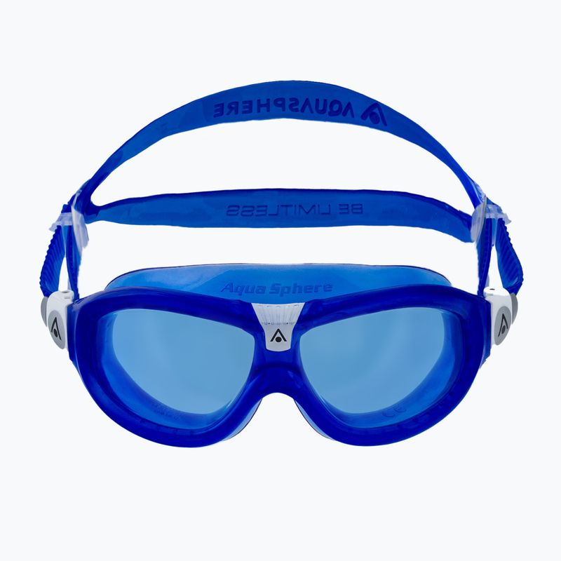 Aquasphere Seal Kid 2 maschera da nuoto per bambini blu/bianco/blu 2