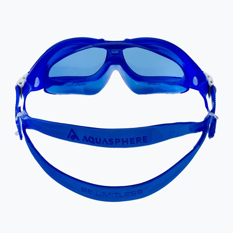 Aquasphere Seal Kid 2 maschera da nuoto per bambini blu/bianco/blu 5