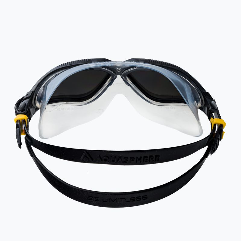 Maschera da nuoto Aquasphere Vista grigio scuro/nero/argento specchiato 5