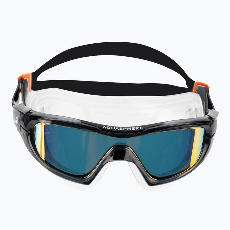 Aquasphere Vista Pro grigio scuro/nero maschera da nuoto MS5041201LMO 2