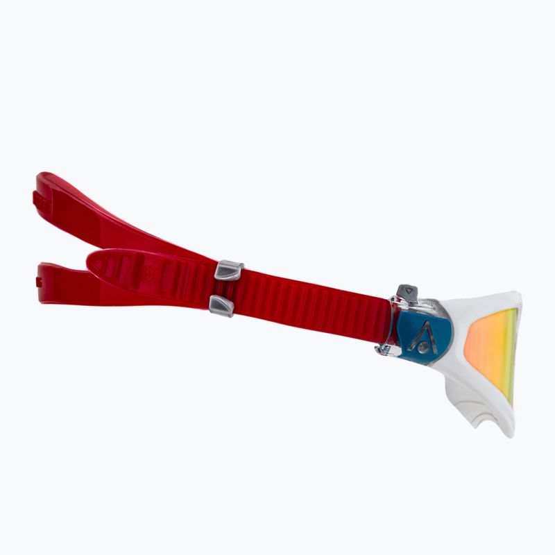 Occhiali da nuoto Aquasphere Kayenne Pro bianco/grigio/rosso specchiato 3