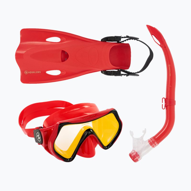 Aqualung Hero Set snorkeling per bambini rosso/oro 13