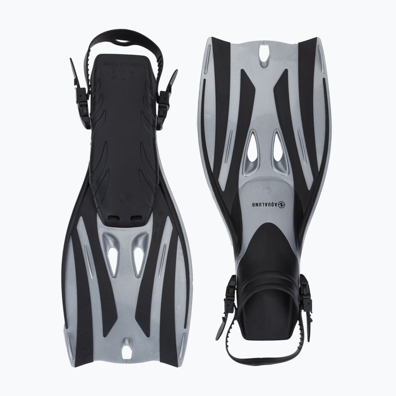 Pinne da snorkeling Aqualung Fizz nero/argento 2