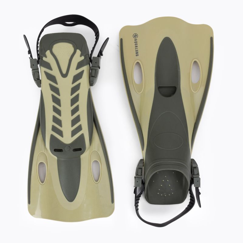 Pinne da snorkeling Aqualung Twister sabbia/oliva 2