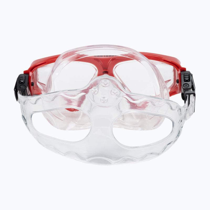 Set da snorkeling Aqualung Saturn Combo trasparente/rosso 5