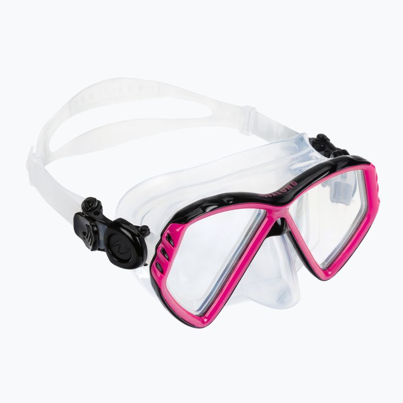 Set di boccagli per bambini Aqualung Cub Combo trasparente/rosa 2