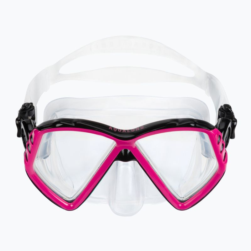 Set di boccagli per bambini Aqualung Cub Combo trasparente/rosa 3