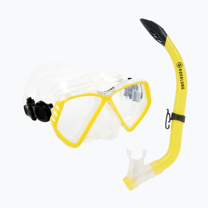 Set da snorkeling per bambini Aqualung Cub Combo trasparente/giallo 10