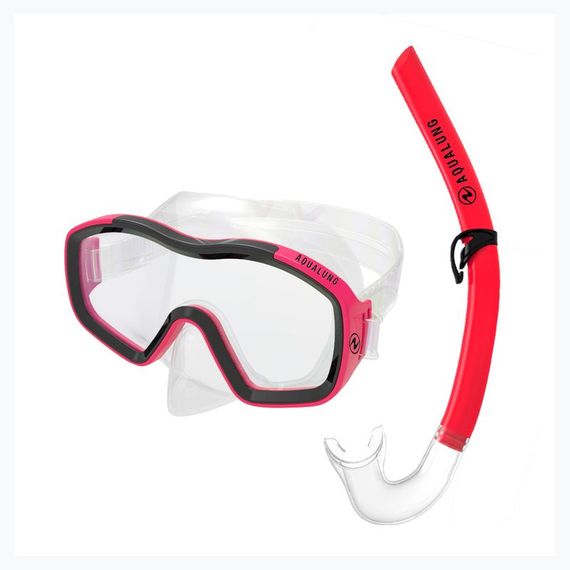 Kit snorkeling per bambini Aqualung Raccon Combo trasparente/rosso/nero 10