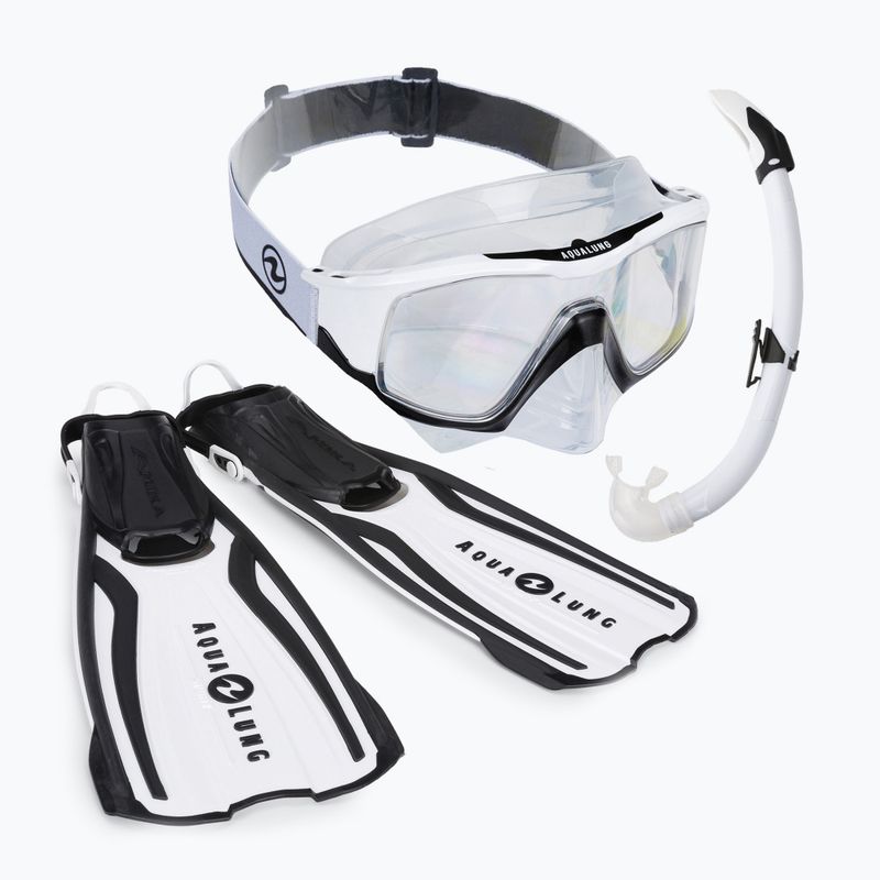Aqualung Vita Snorkeling Set bianco/nero