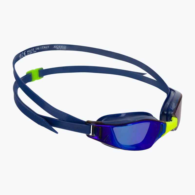 Occhiali da nuoto Aquasphere Xceed 2022 blu navy/blu navy/blu specchiato
