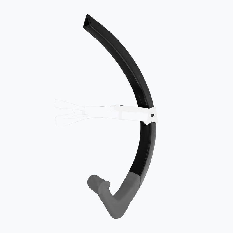 Aquasphere Focus Snorkel nero/grigio tubo anteriore per il nuoto