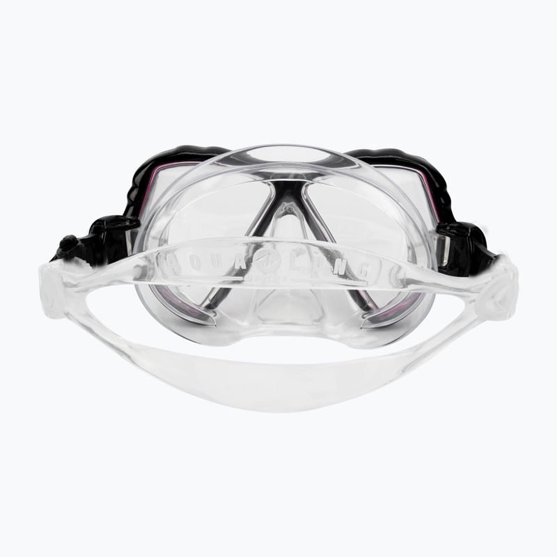 Maschera da snorkeling Aqualung Cub trasparente/rosa per bambini 5