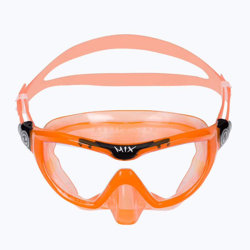 Maschera da snorkeling per bambini Aqualung Mix arancione/nera 2