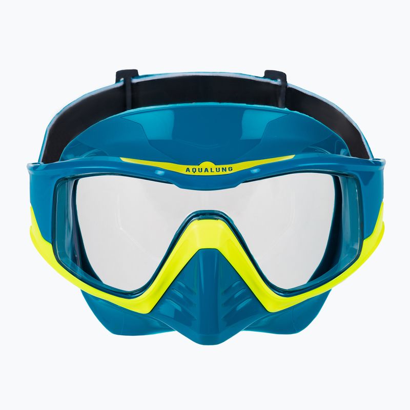 Set da snorkeling Aqualung Vita Combo giallo/benzina 3