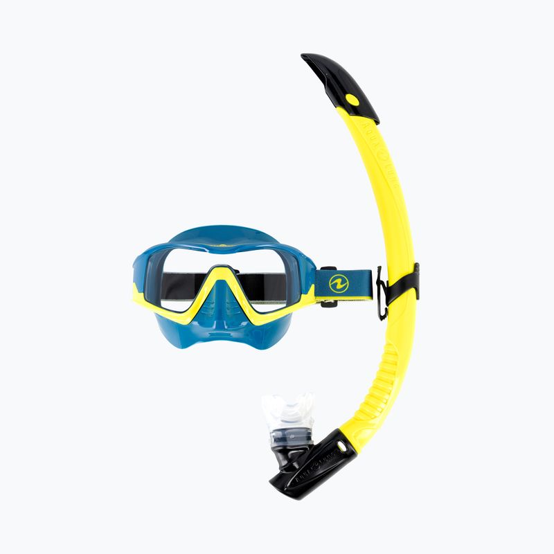 Set da snorkeling Aqualung Vita Combo giallo/benzina 10