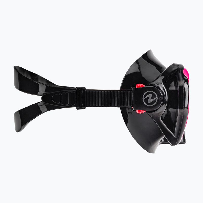 Maschera da snorkeling Aqualung Hawkeye nero/rosa 3