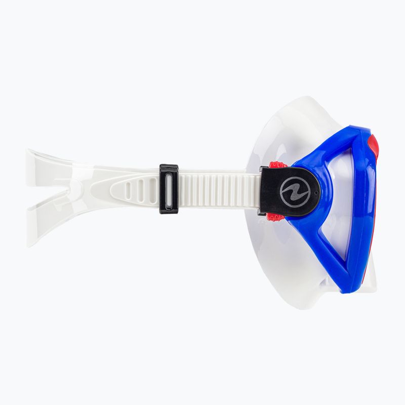 Maschera per lo snorkeling Aqualung Hawkeye bianco/blu 3