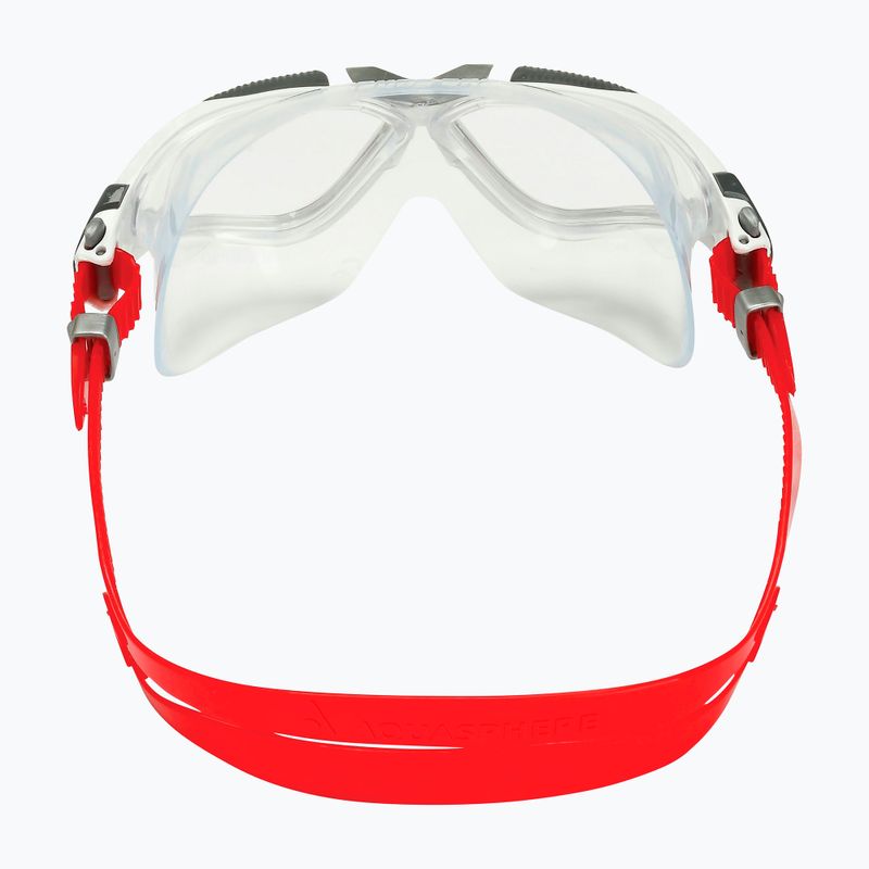 Maschera da nuoto Aquasphere Vista bianca/rossa/chiara 3