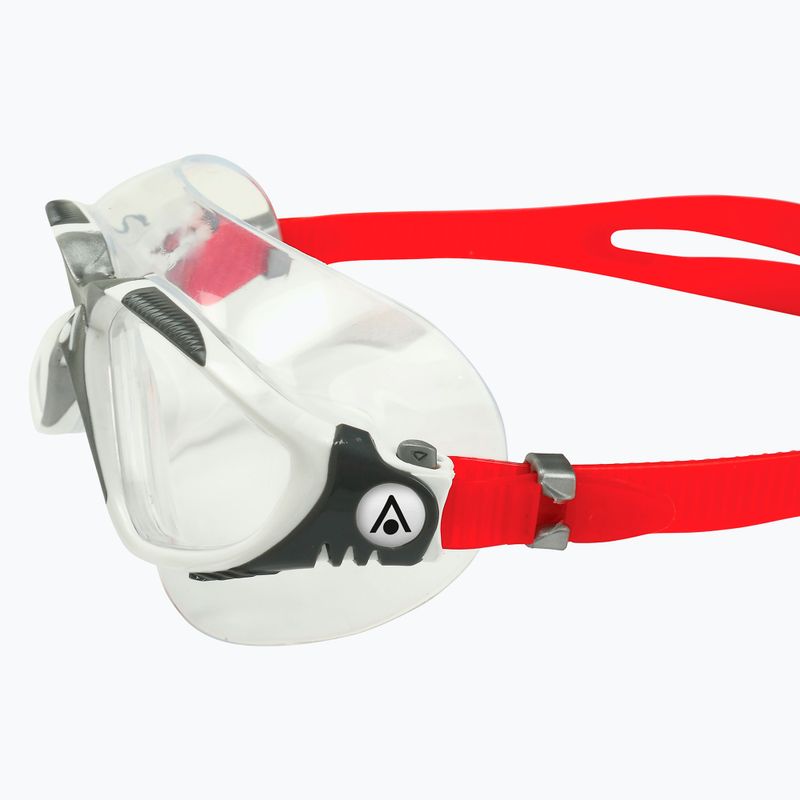 Maschera da nuoto Aquasphere Vista bianca/rossa/chiara 5