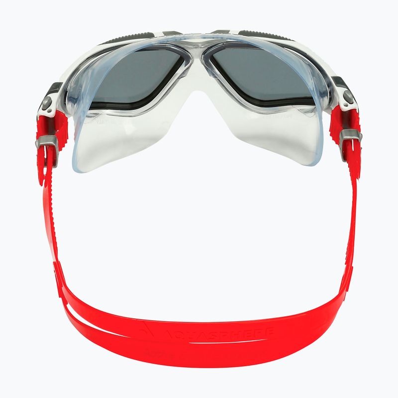 Maschera da nuoto Aquasphere Vista bianco/rosso/scuro 4