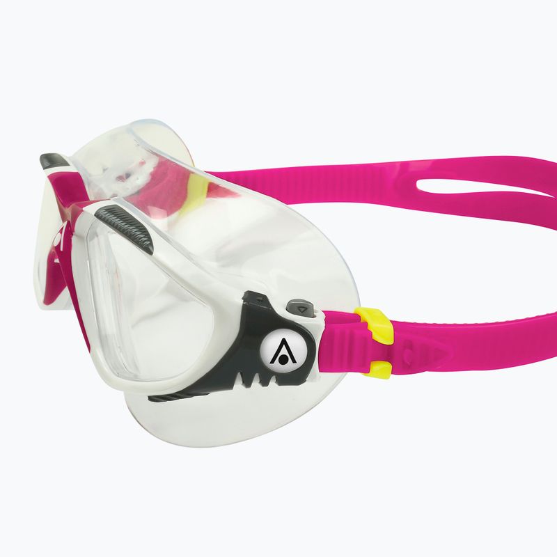 Maschera da nuoto Aquasphere Vista bianco/raspberry/lenti chiare 5