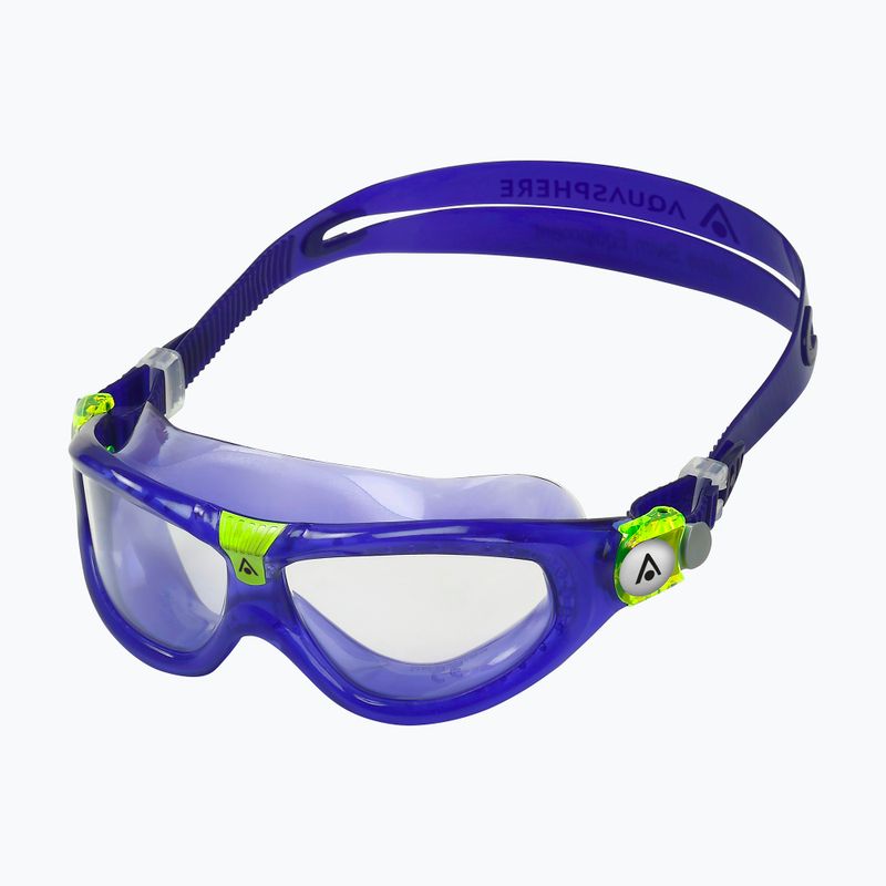 Maschera da nuoto per bambini Aquasphere Seal Kid 2 rosso/viola/lime 3