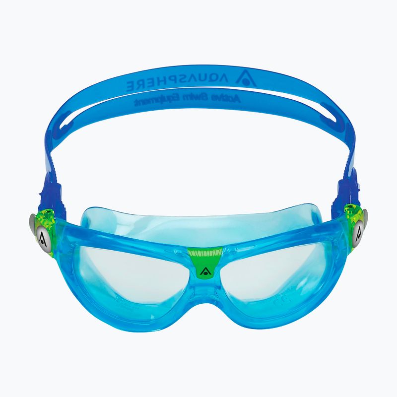 Maschera da nuoto per bambini Aquasphere Seal Kid 2 turchese/blu/trasparente 2