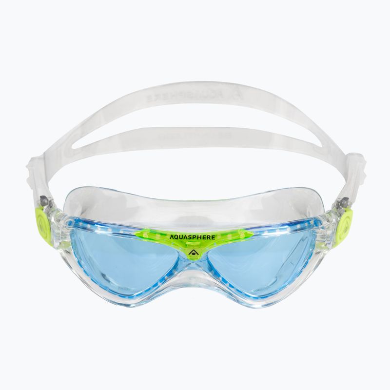 Maschera da bagno per bambini Aquasphere Vista trasparente/verde brillante/blu MS5630031LB 2