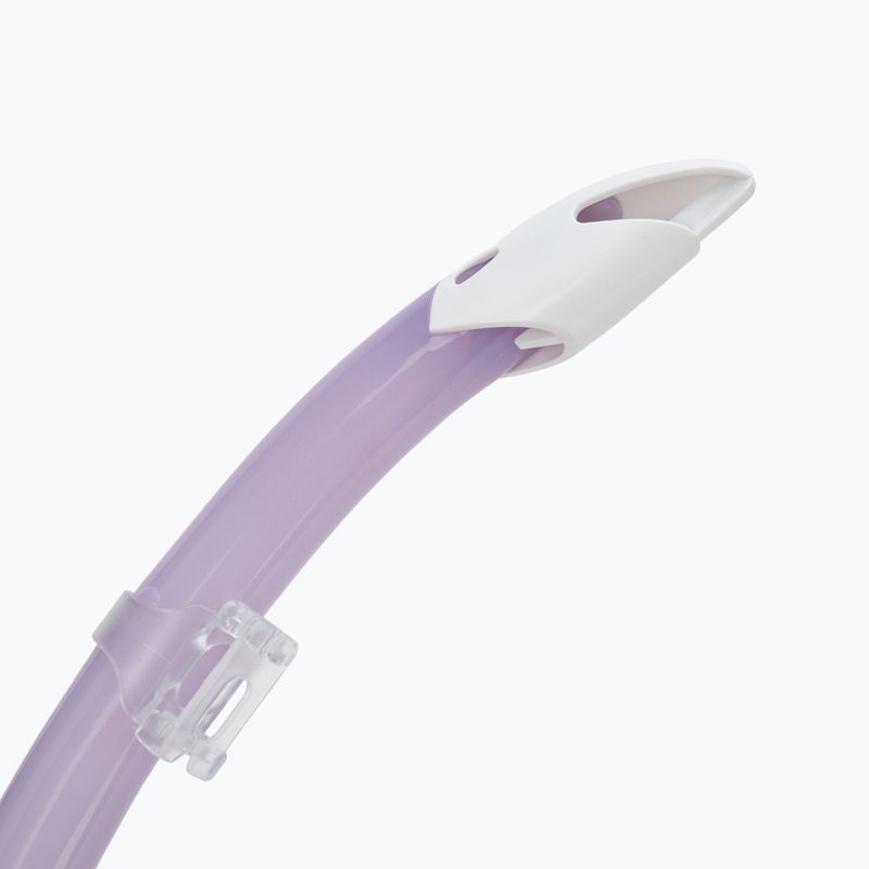 Set da snorkeling Aqualung Nabul maschera + boccaglio + pinne viola traslucido 8