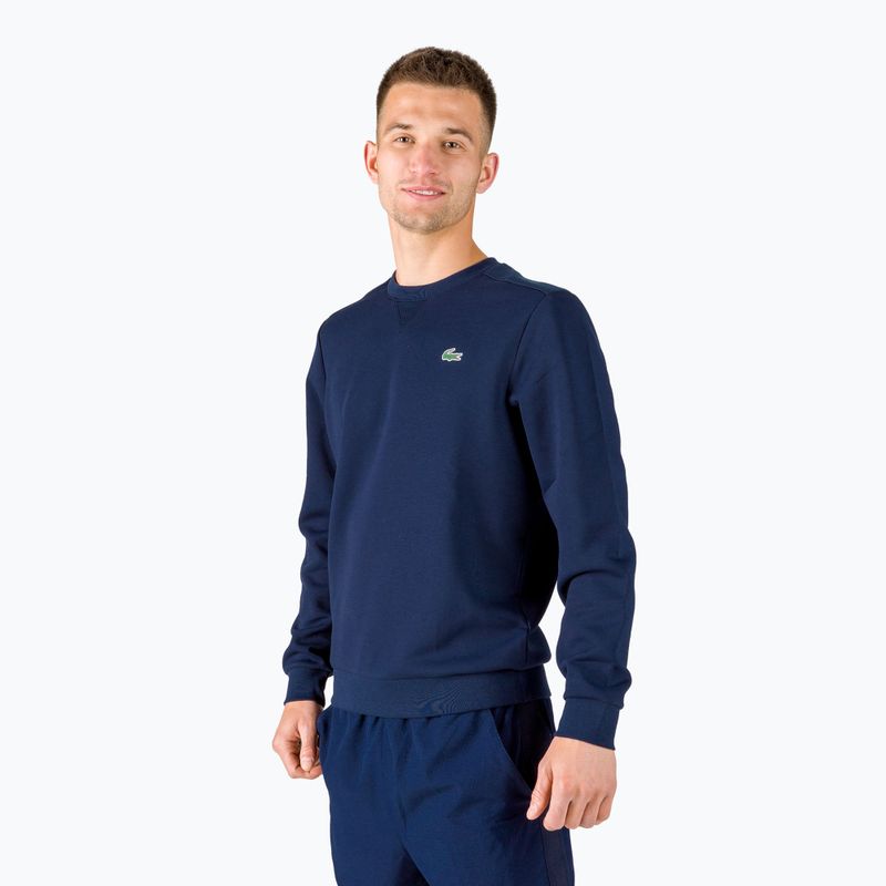 Felpa Lacoste uomo SH9604 blu navy/blu navy