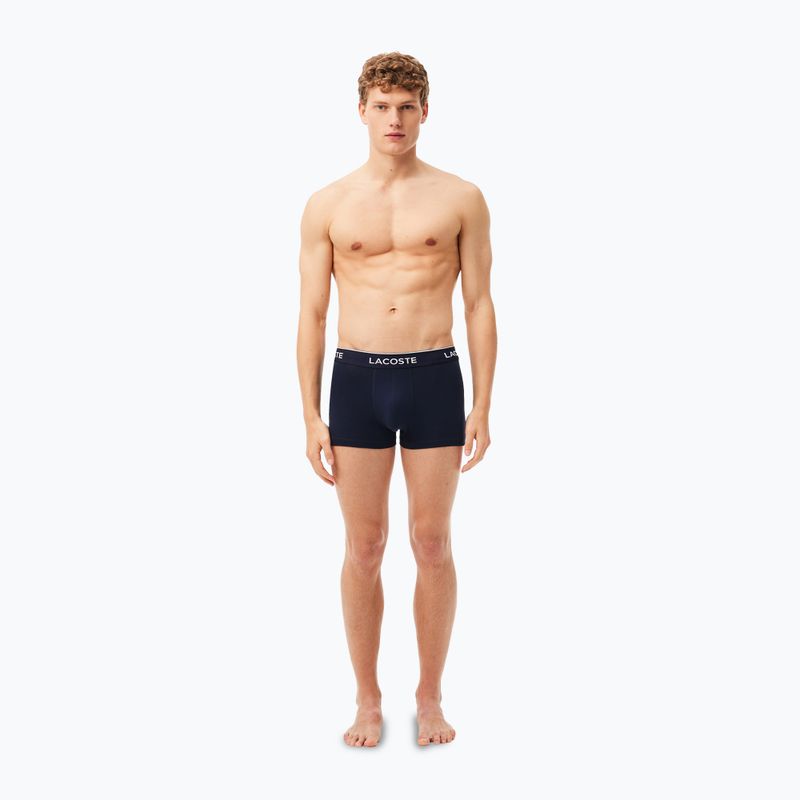 Boxer Lacoste 5H3401 3 paia blu navy/verde/rosso/navy 6