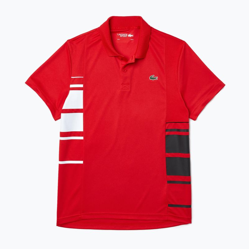 Polo Lacoste uomo DH0866 fireman/bianco/nero