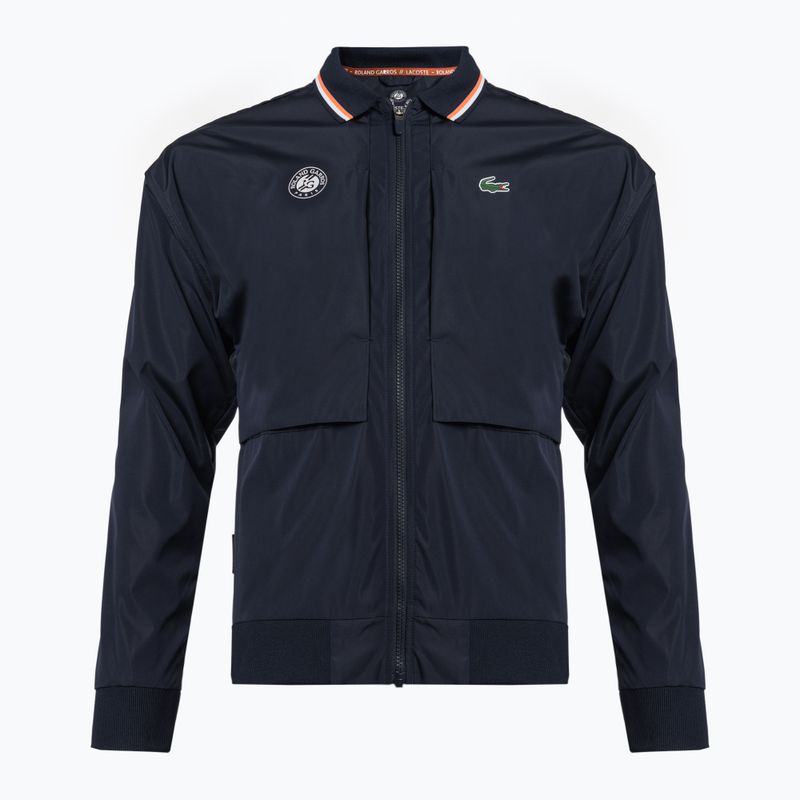 Giacca da tennis Lacoste uomo BH0954 blu navy/bianco/mandarino