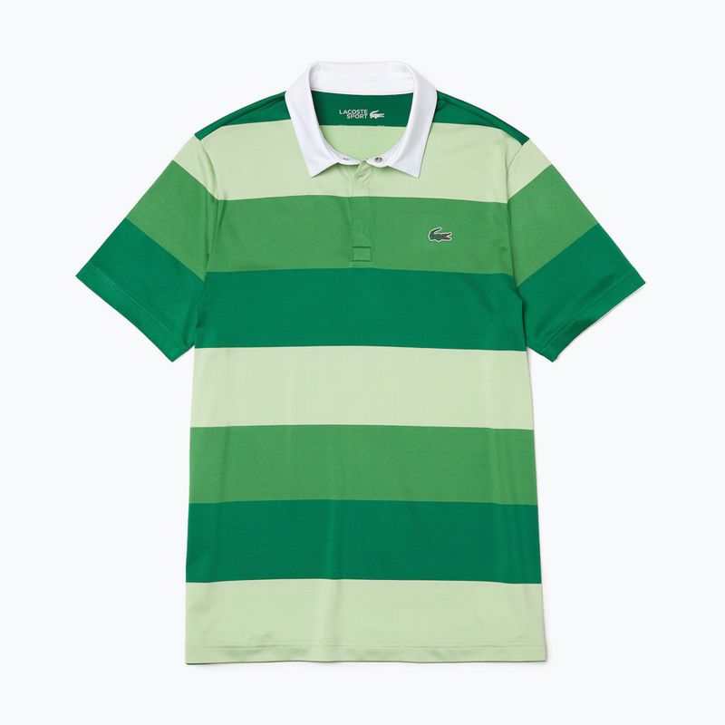 Polo Lacoste uomo DH0872 bianco/vermiglio/cervo