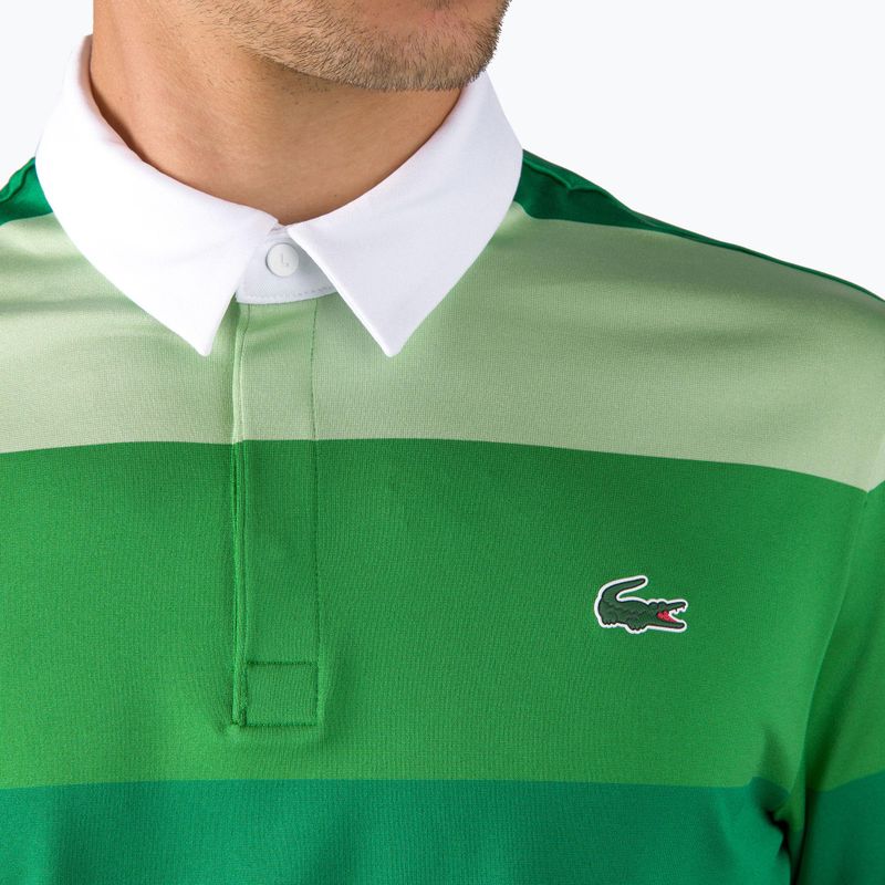 Polo Lacoste uomo DH0872 bianco/vermiglio/cervo 5