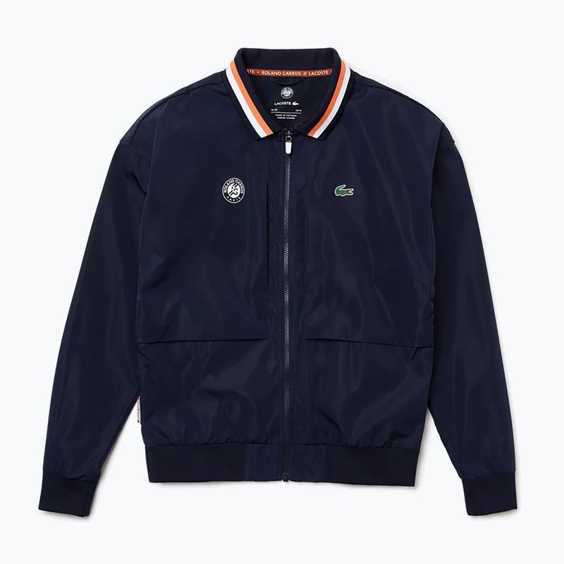 Giacca da tennis Lacoste uomo BH0954 blu navy/bianco/mandarino 3