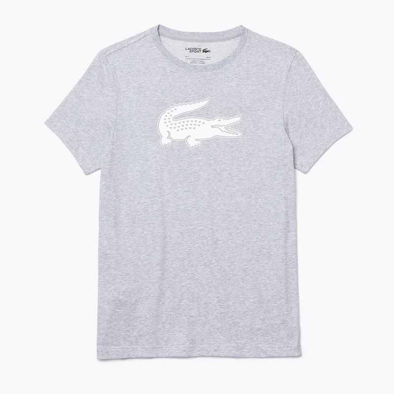 Camicia da tennis Lacoste uomo TH2042 argento/bianco