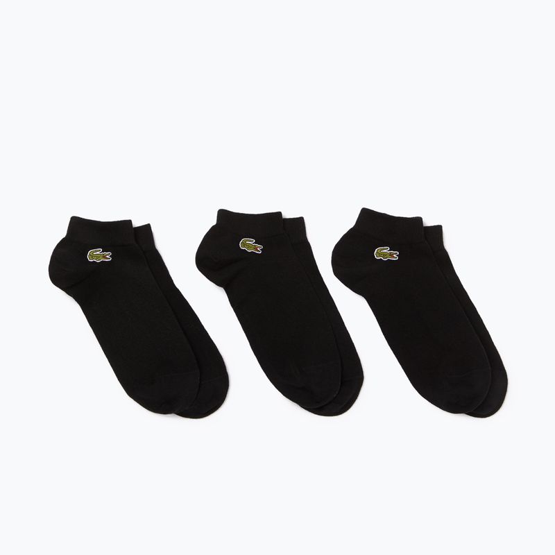 Calzini Lacoste RA4183 3 paia nero/nero/nero 4