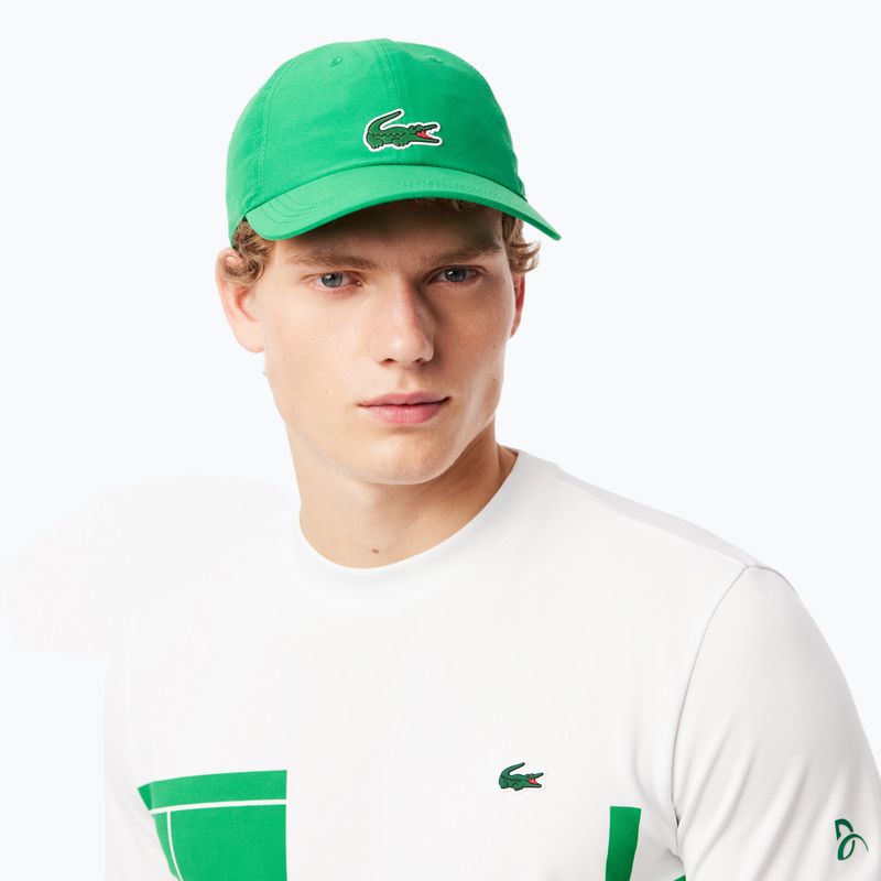 Cappellino Lacoste da uomo RK2450 verde fluoro/verde fluoro 4