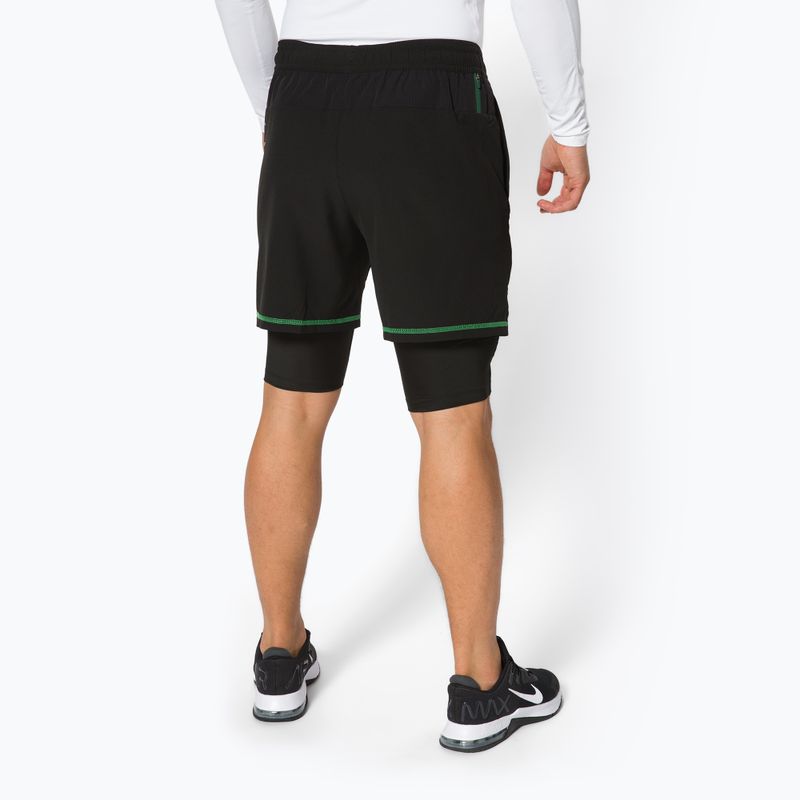 Pantaloncini da tennis Lacoste uomo GH1041 nero/nero verde 3