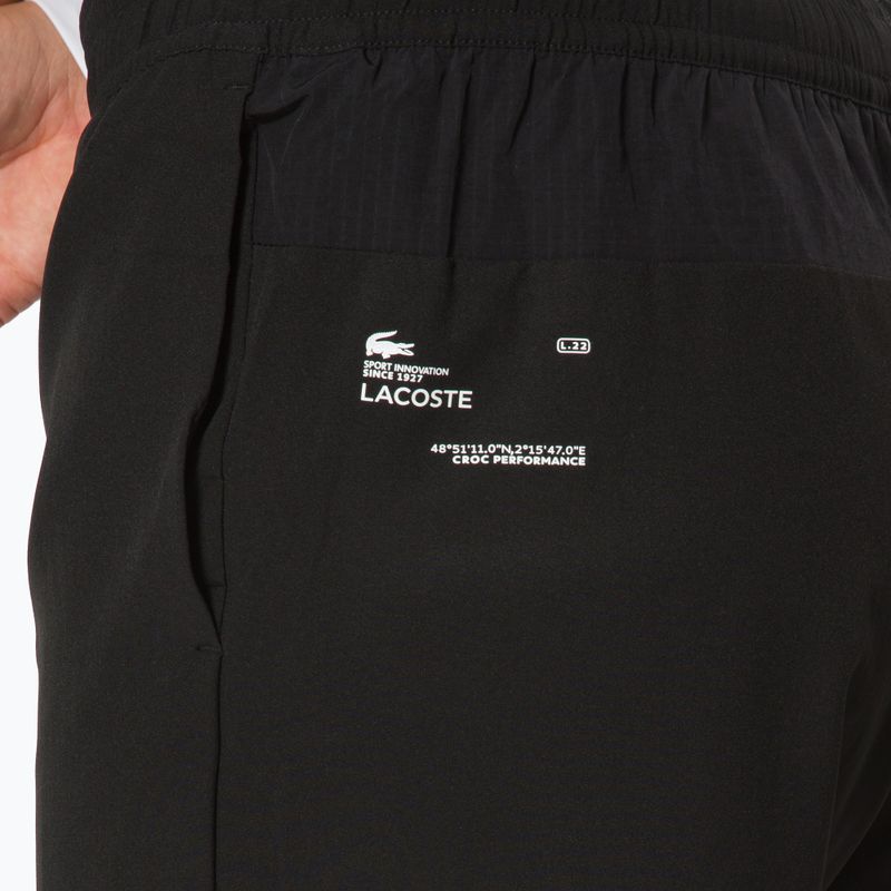 Pantaloncini da tennis Lacoste uomo GH1041 nero/nero verde 4