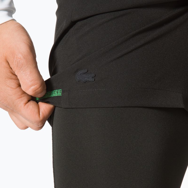 Pantaloncini da tennis Lacoste uomo GH1041 nero/nero verde 5