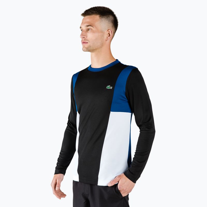 Lacoste tennis uomo a maniche lunghe TH0831 nero/cosmico/bianco/bianco